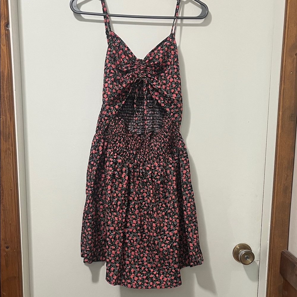 Floral Pink Midi Dress